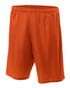 A4 Youth 6" Lined Tricot Mesh Short (NB5301), Color 'Athletic Orange'